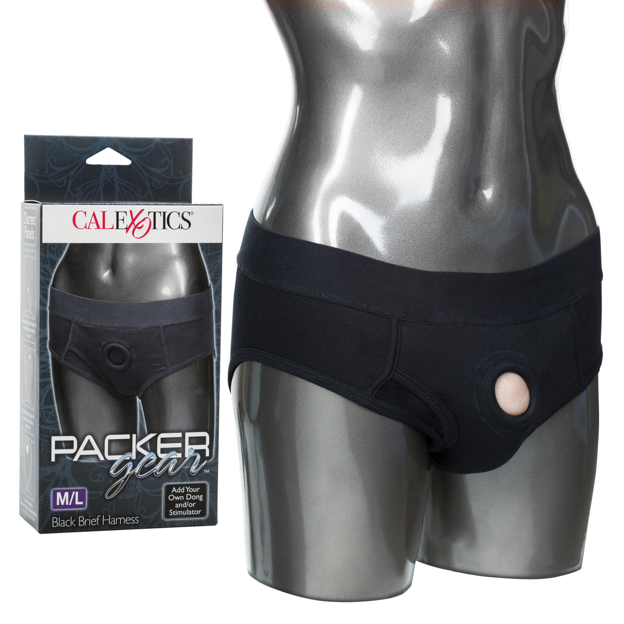 Packer Gear Black Brief Harness M/L
