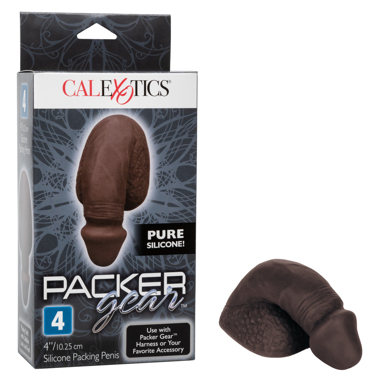 Packer Gear 4 inches Silicone Penis Packing Black
