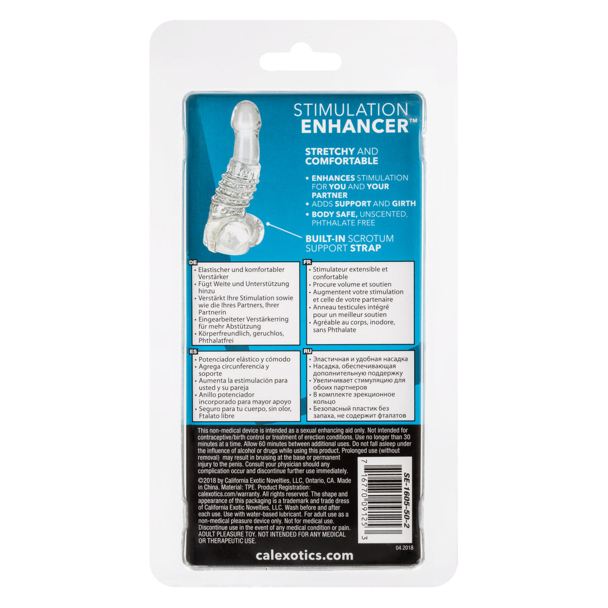 Stimulation Enhancer Sleeve Clear