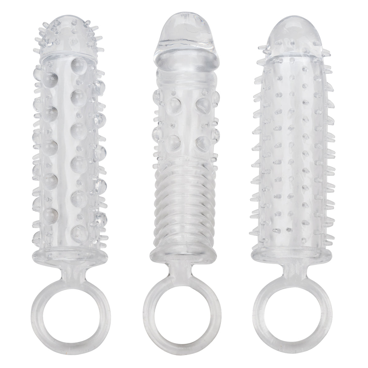 Textured Extension Set 3pc Clear