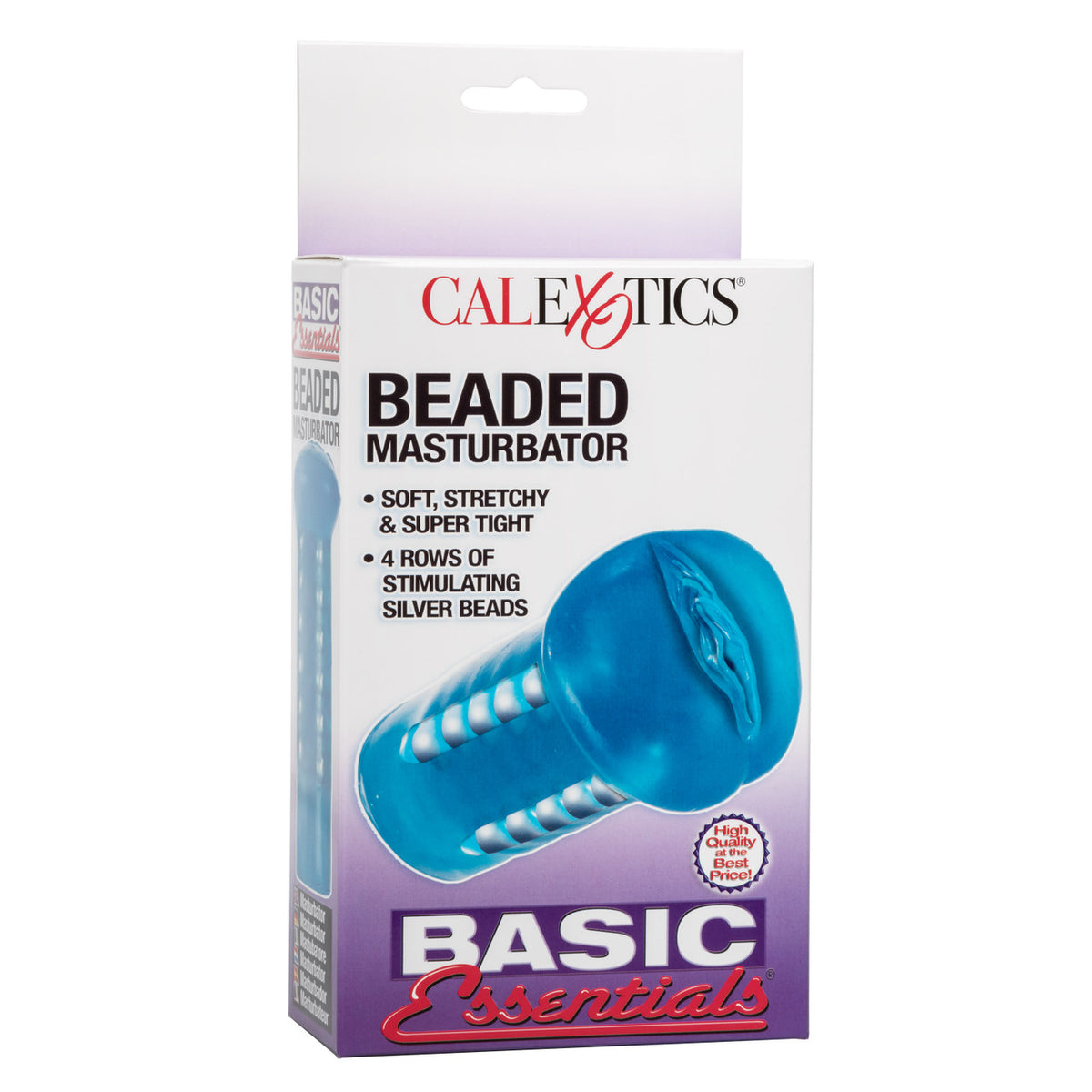 Basic Essentials - Beaded Masturbator Blue