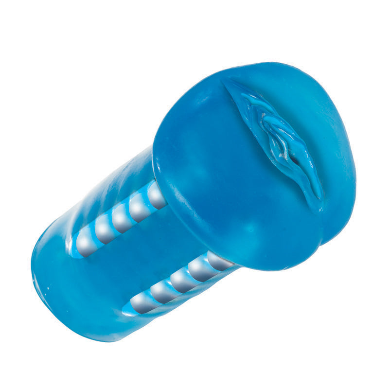 Basic Essentials - Beaded Masturbator Blue