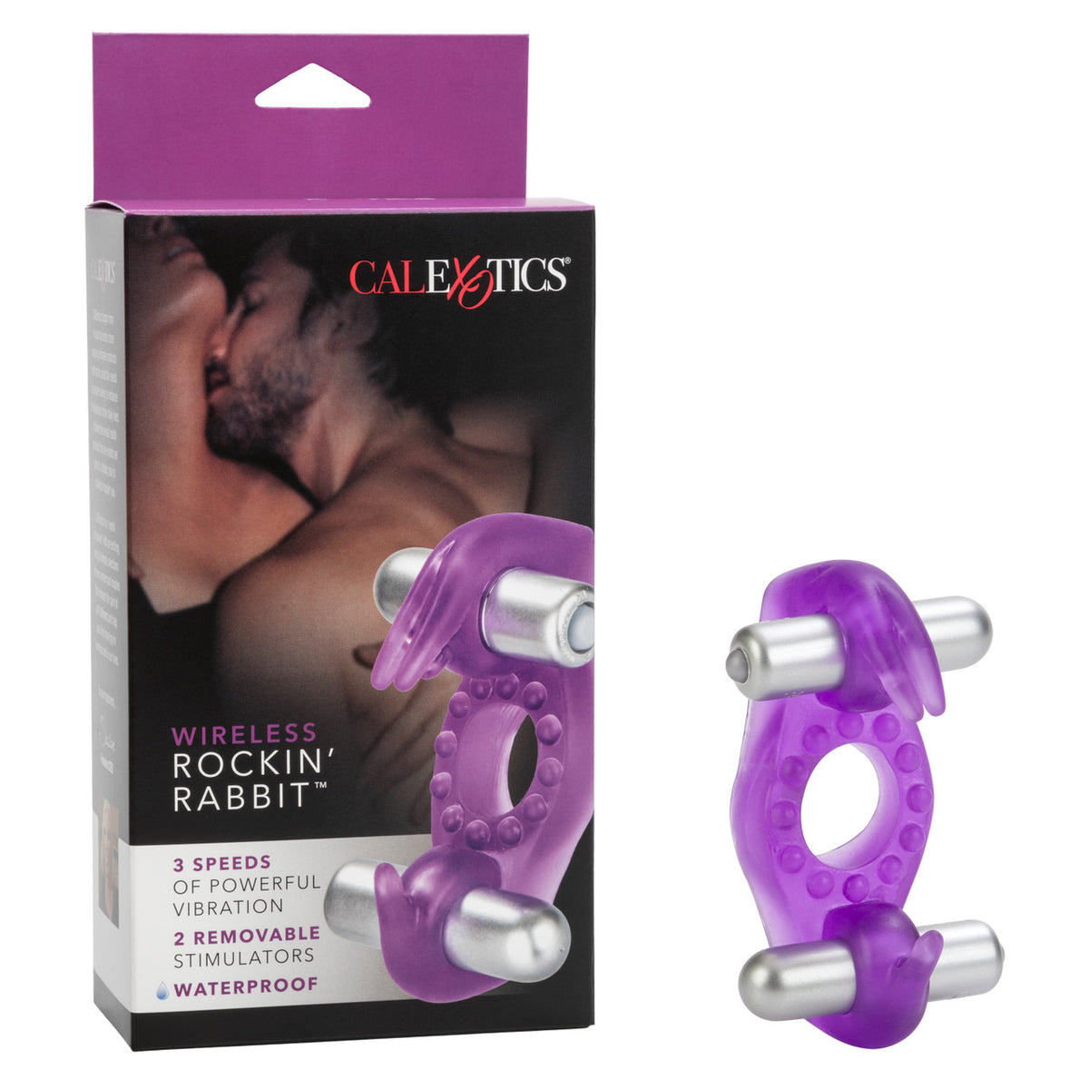 Wireless Rockin Rabbit Vibrating Ring Purple