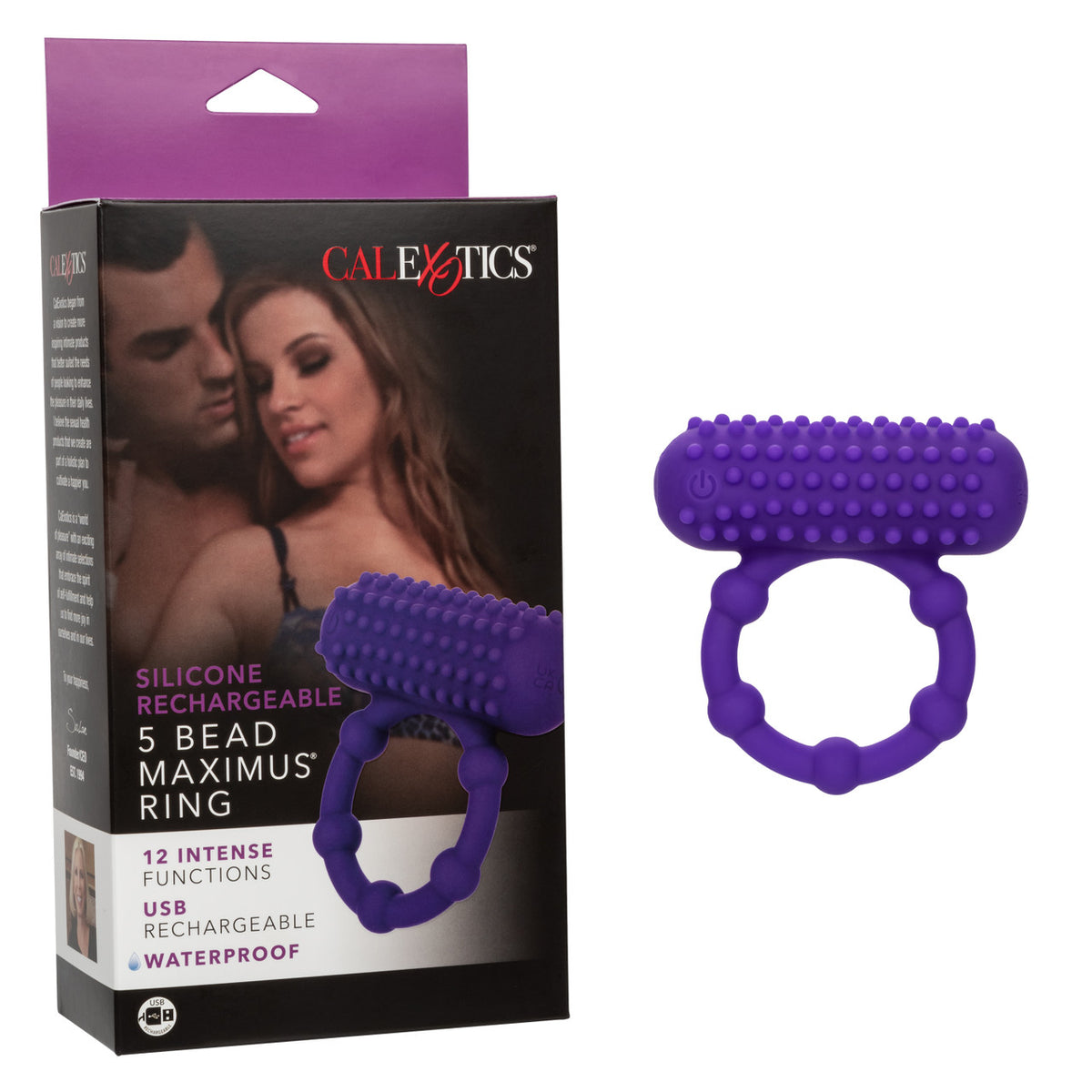Silicone Recharge 5 Bead Maximus Ring
