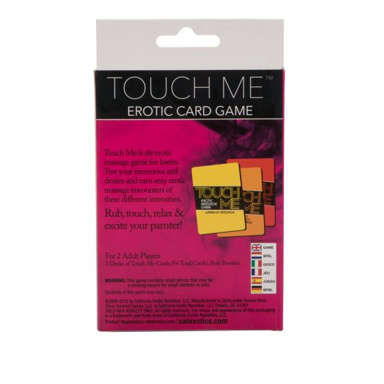 Touch Me Erotic Massage Card Game