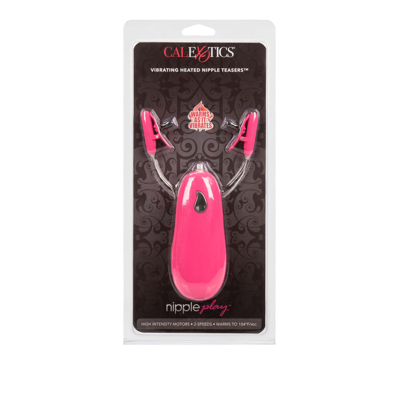 Vibrating Heated Nipple Teasers - Pink