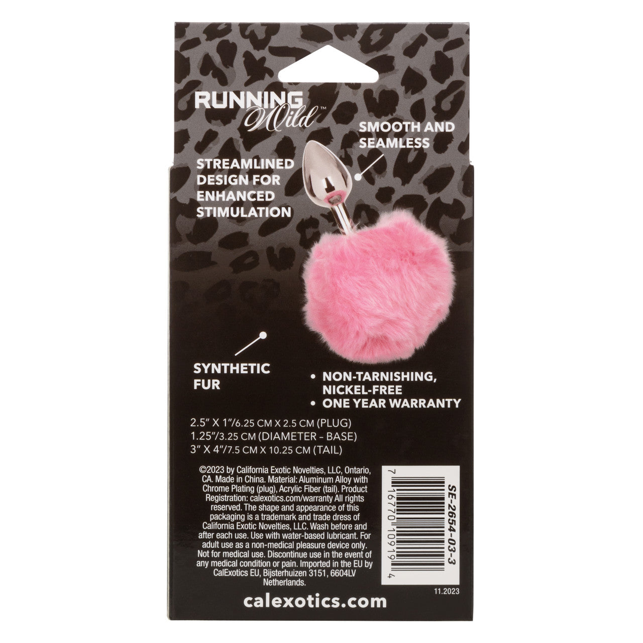 Running Wild Pink Bunny Tail Anal Probe