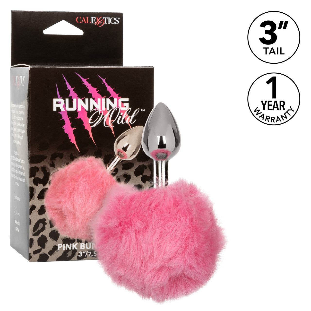 Running Wild Pink Bunny Tail Anal Probe