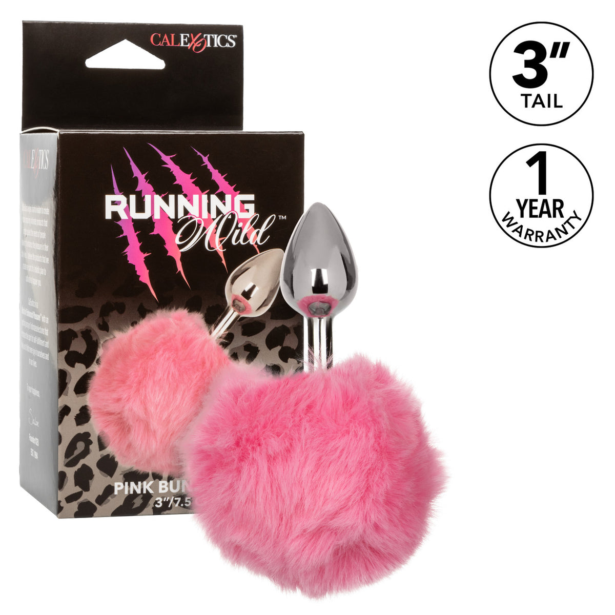 Running Wild Pink Bunny Tail Anal Probe