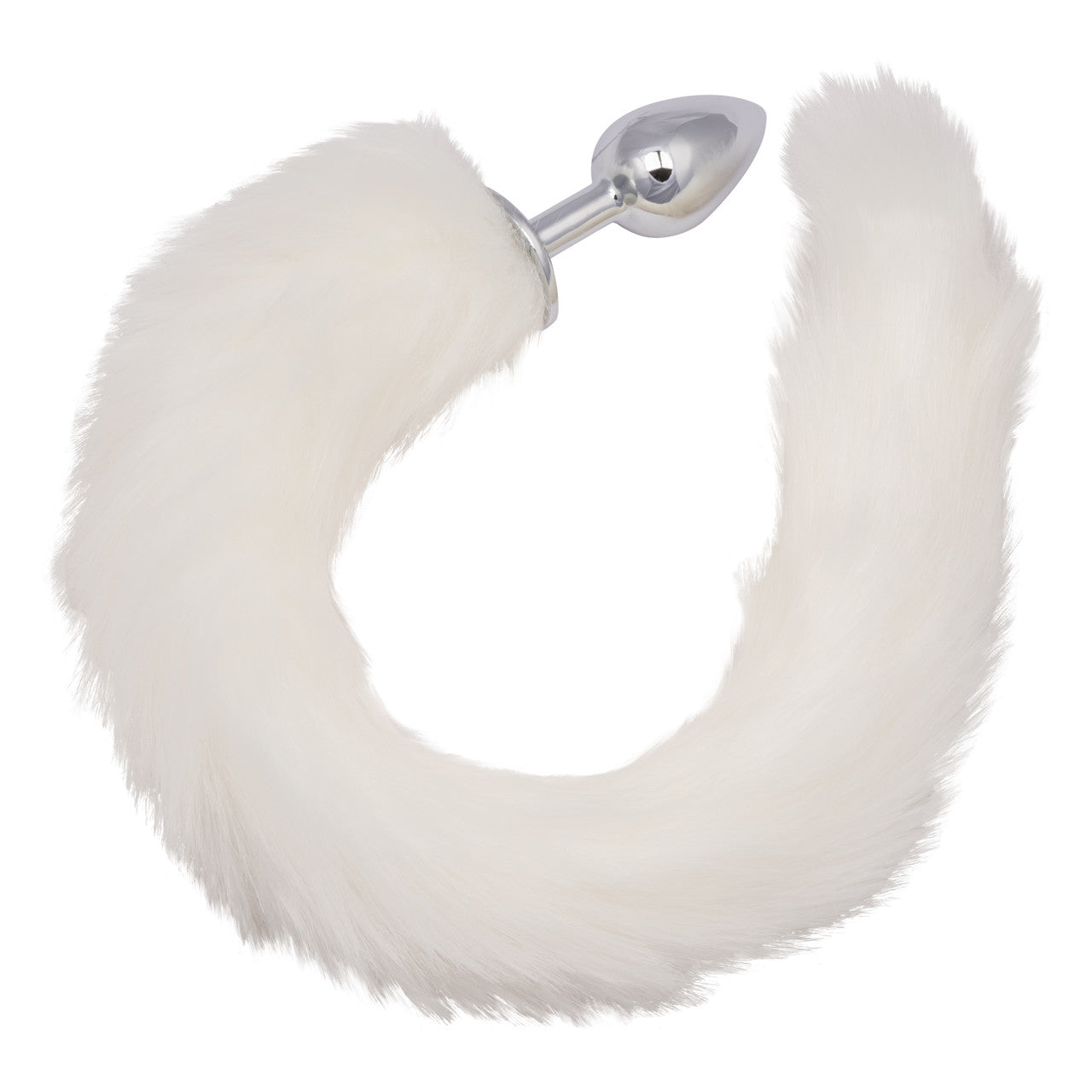 Running Wild White Tail Metallic Anal Probe