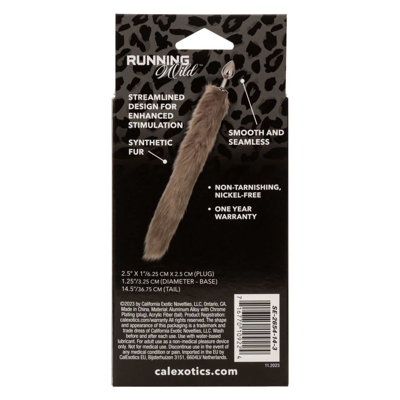 Running Wild Grey Tail Metallic Anal Probe