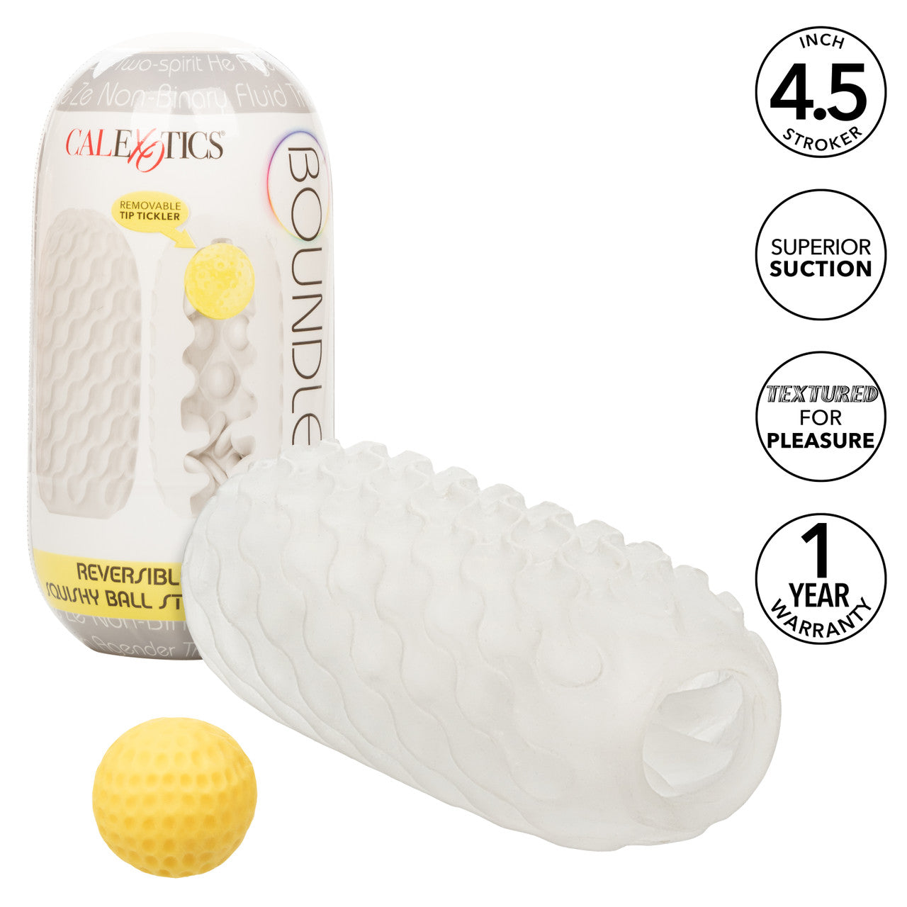 Boundless Reverse Squishy Ball Yellow