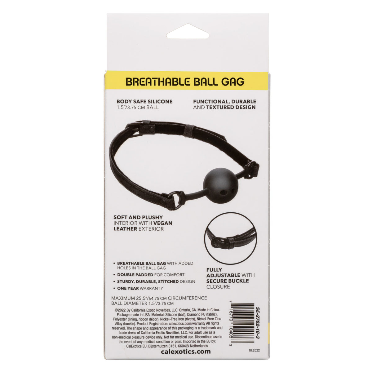 Boundless Breathable Ball Gag Black
