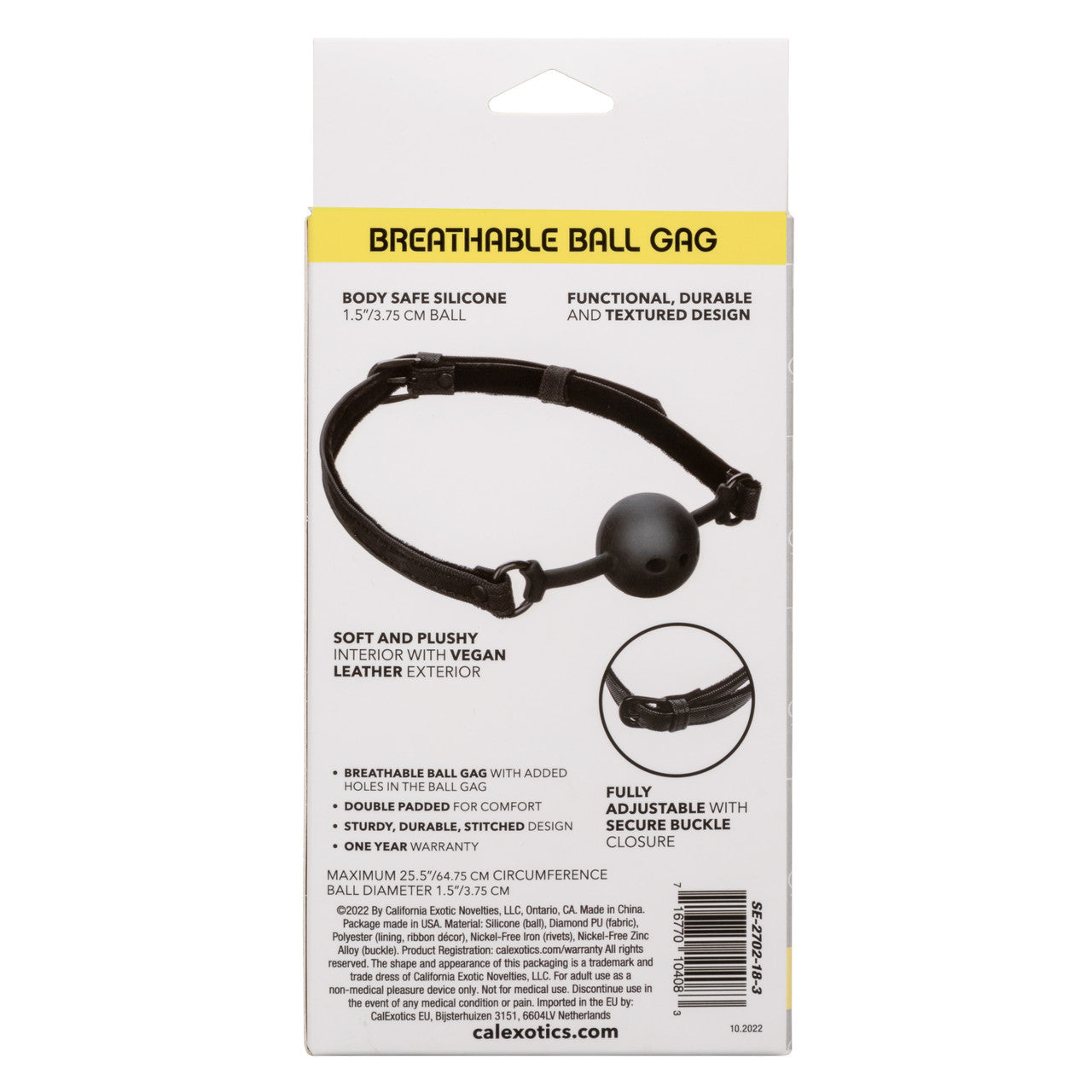 Boundless Breathable Ball Gag Black
