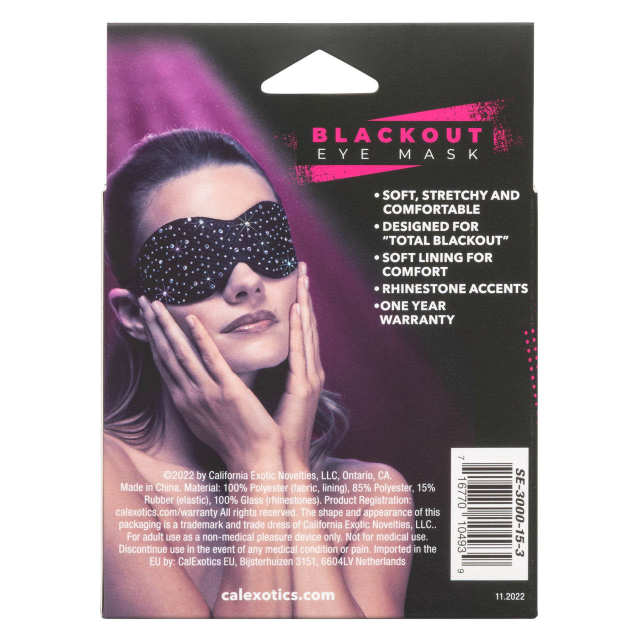 Radiance Blackout Eye Mask Black