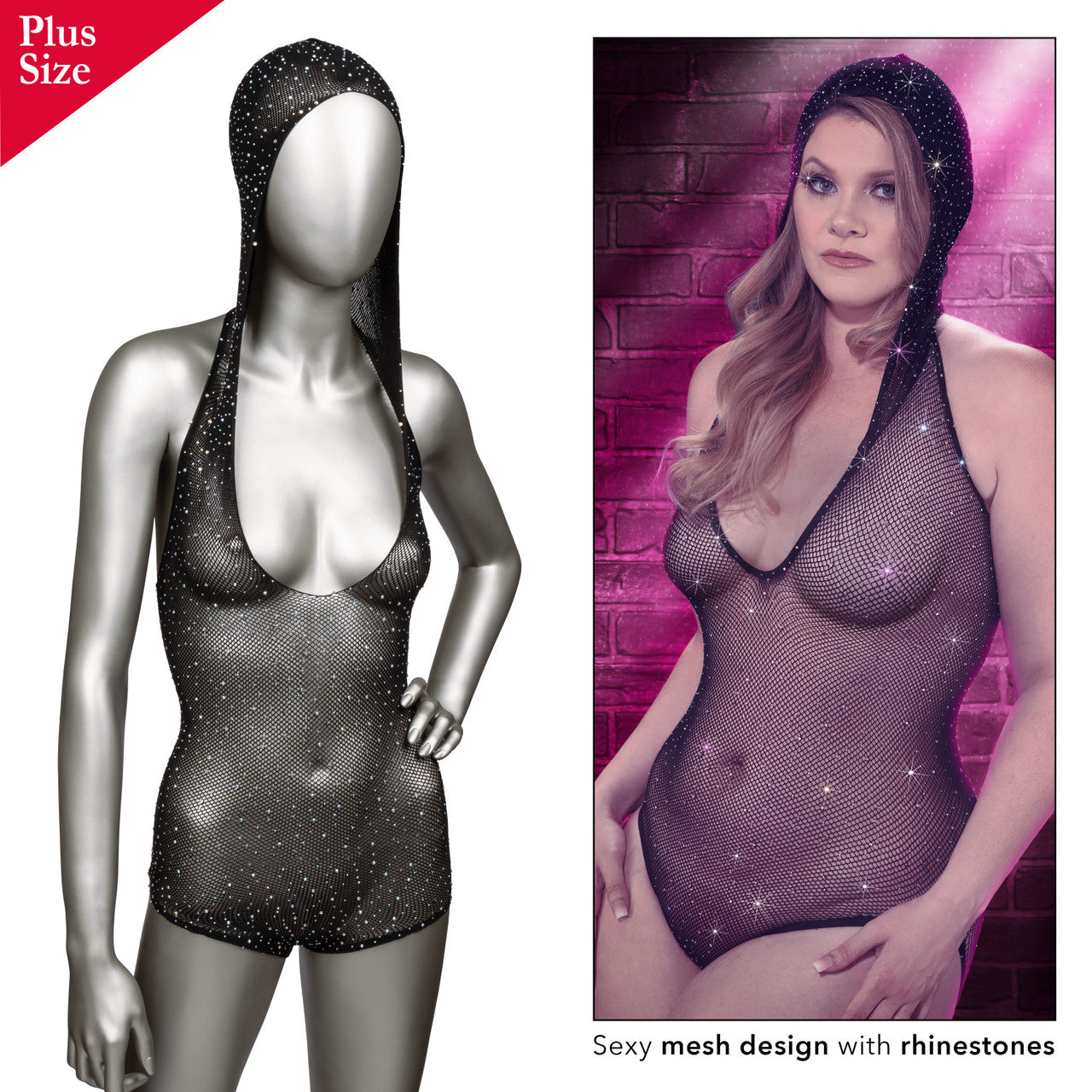 Radiance Ps Hooded Deep V Body Suit