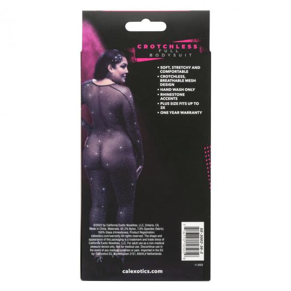 Radiance Crotchless Full Body Ps Black