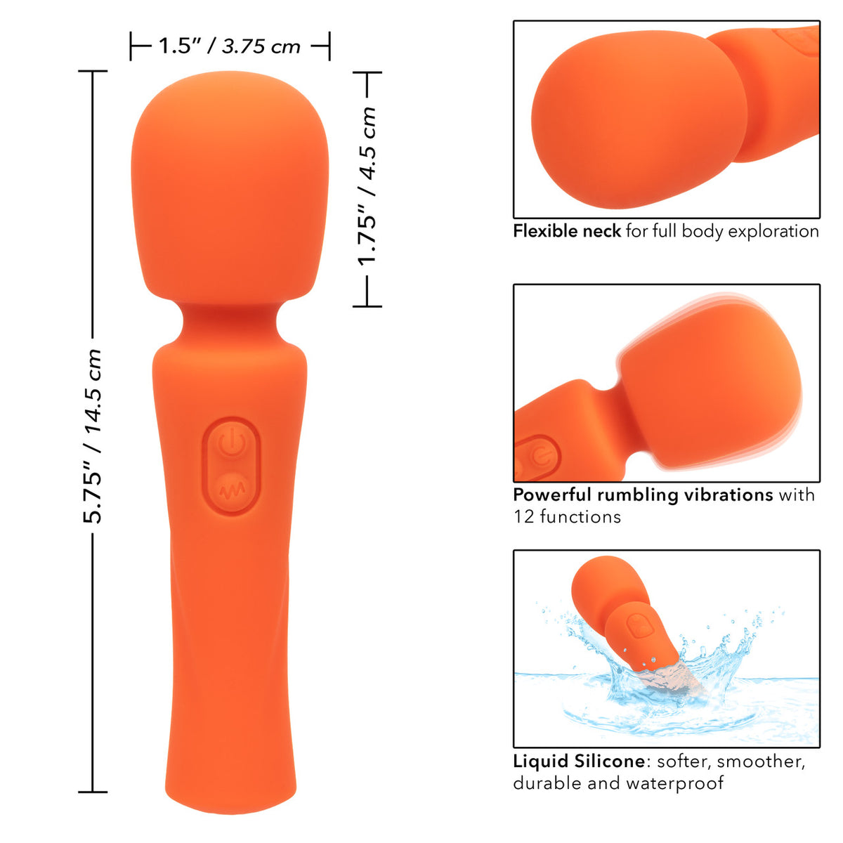 Stella Liquid Silicone Mini Massager Or