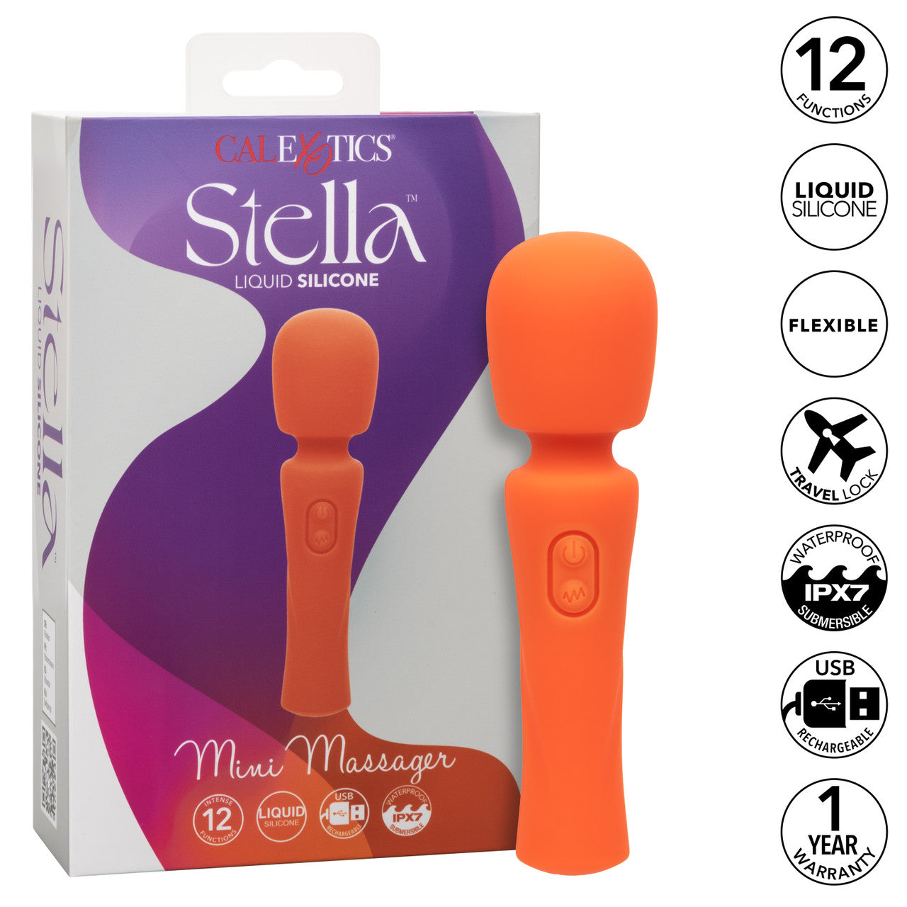 Stella Liquid Silicone Mini Massager Or