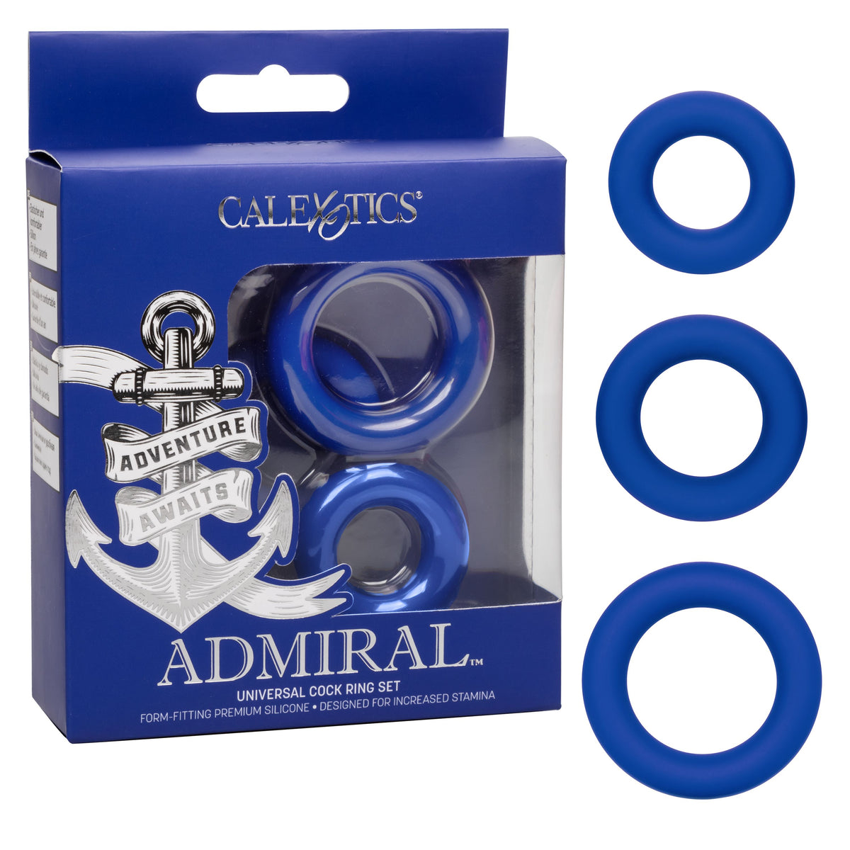 Admiral Universal Cock Ring Set Blue