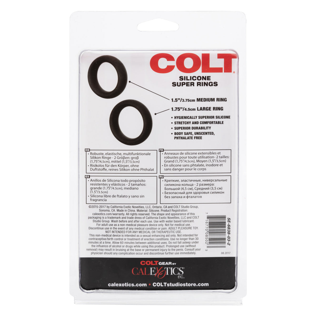 Colt Silicone Super Rings Black