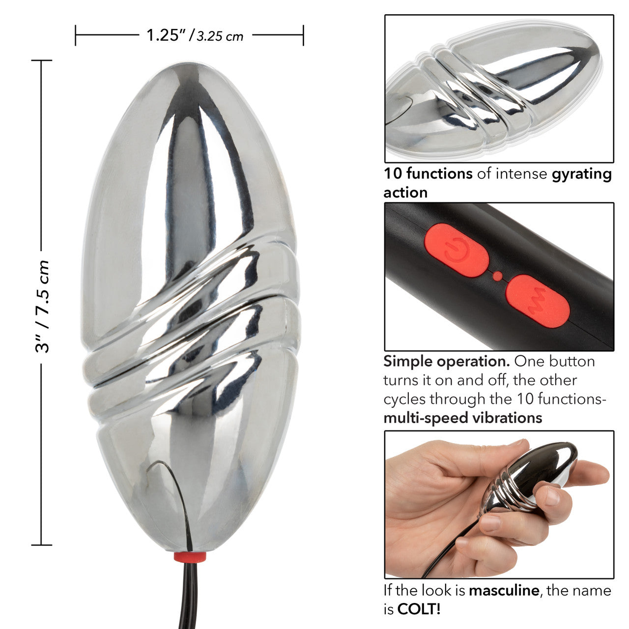 Colt Rechargeable Turbo Bullet Silver