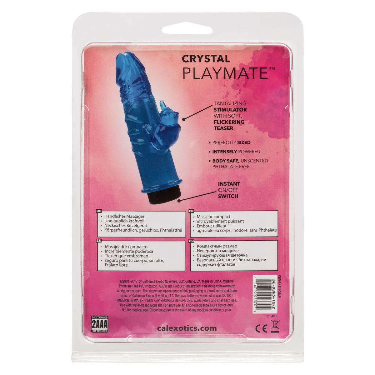 Crystal Playmate Blue Vibrator