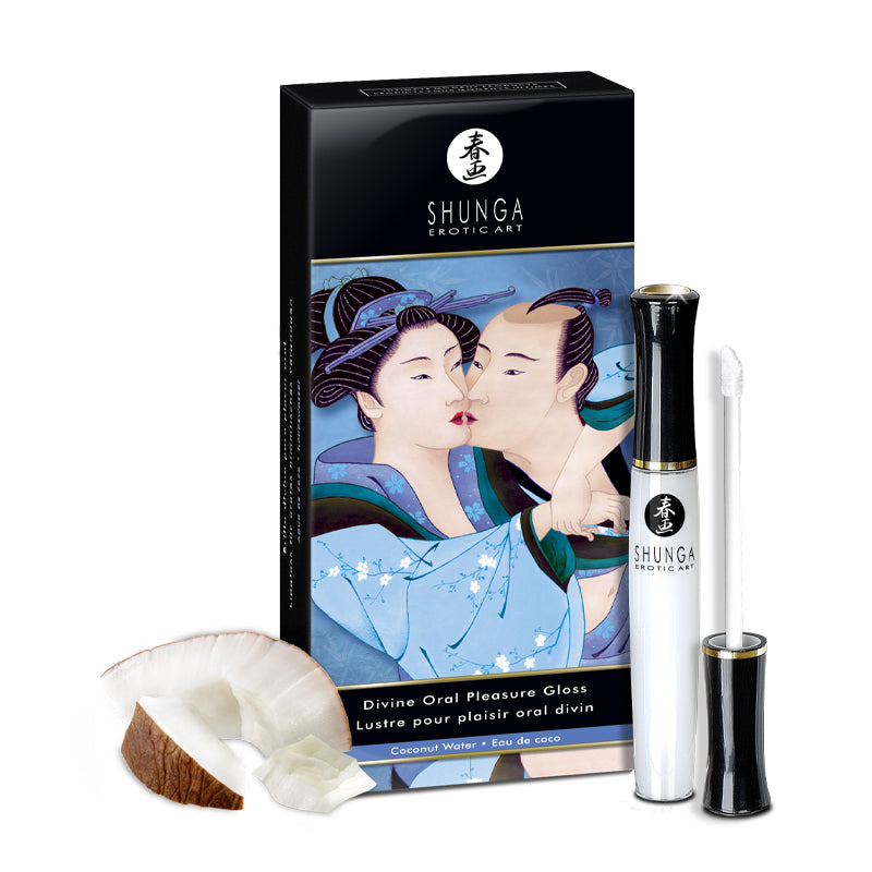 Divine Oral Pleasure Lipgloss Coconut Water .33oz