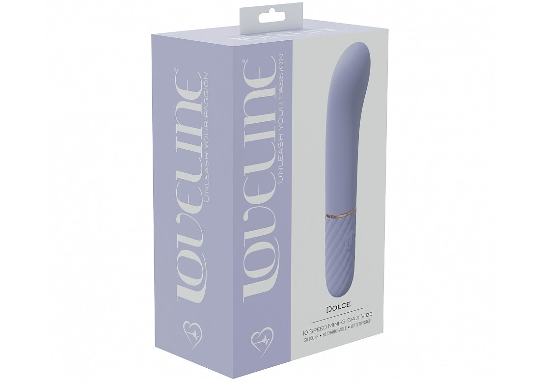 Loveline Dolce 10 Speed Mini-g-spot Vibe Silicone Rechargeable Waterproof Lavender