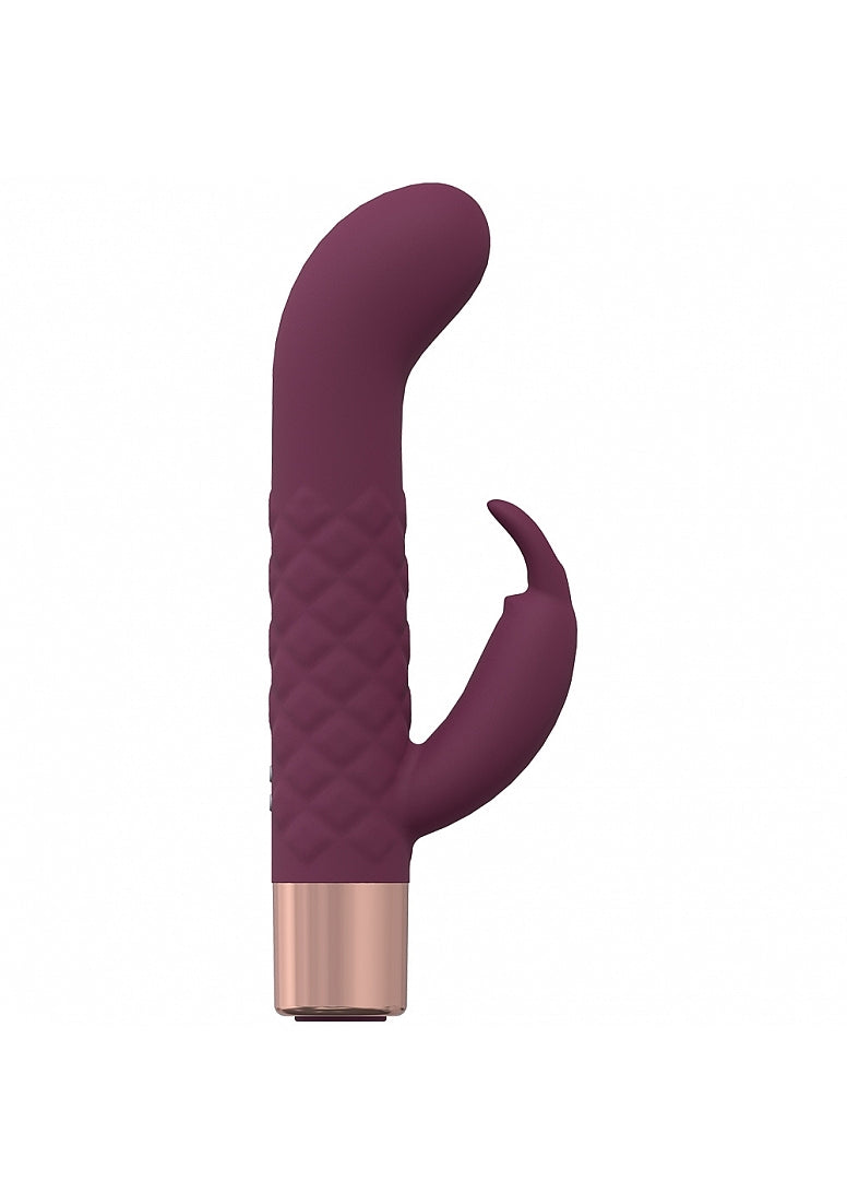 Loveline Devotion 10 Speed Mini-rabbit Silicone Rechargeable Waterproof Burgundy