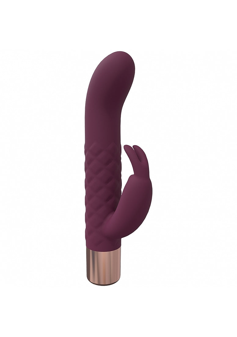 Loveline Devotion 10 Speed Mini-rabbit Silicone Rechargeable Waterproof Burgundy