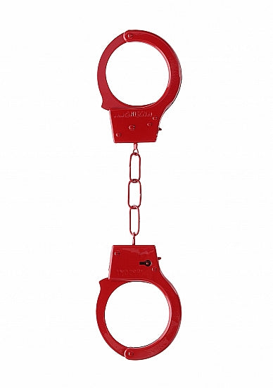 Ouch Beginners Handcuffs Metal Red