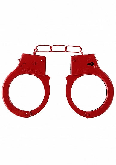 Ouch Beginners Handcuffs Metal Red