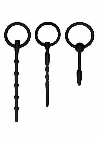 Ouch! Urethral Sounding Plug Set - Black