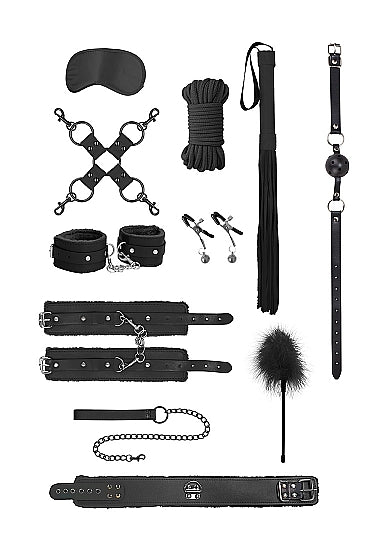 Shots Ouch Intermediate Bondage Kit - Black