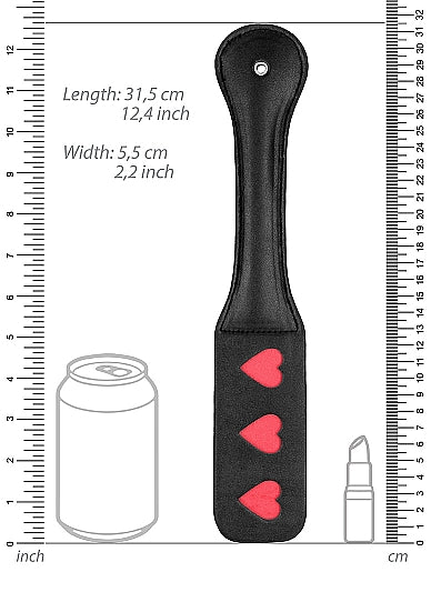Ouch! Paddle - HEARTS - Black