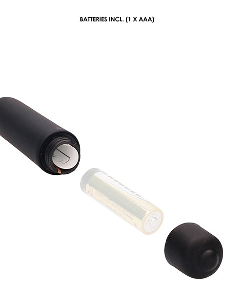 Vibrating Bullet Plug Extra Long Urethral Sound Black