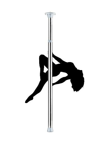 Shots Ouch Dance Pole - Silver