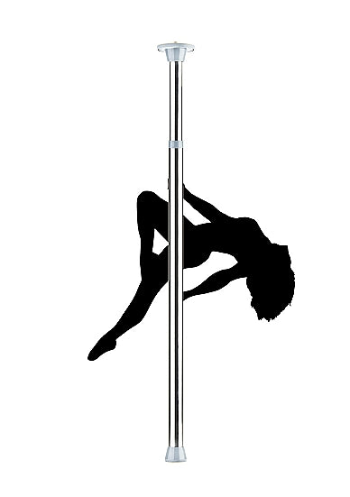 Shots Ouch Dance Pole - Silver