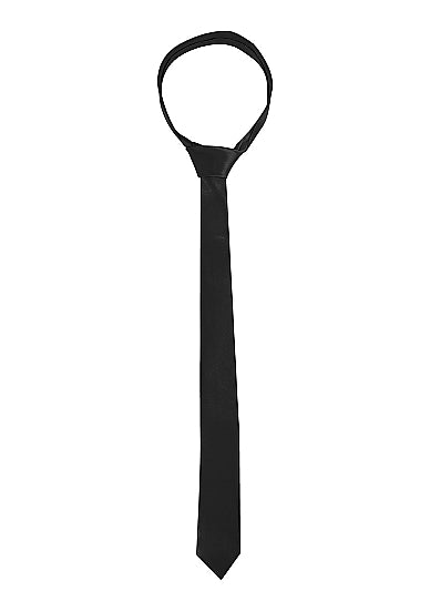 Ouch! Black & White Satin Bondage Tie Black