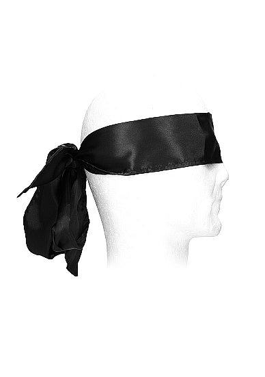 Ouch! Black & White Bondage Silky Ribbon Black