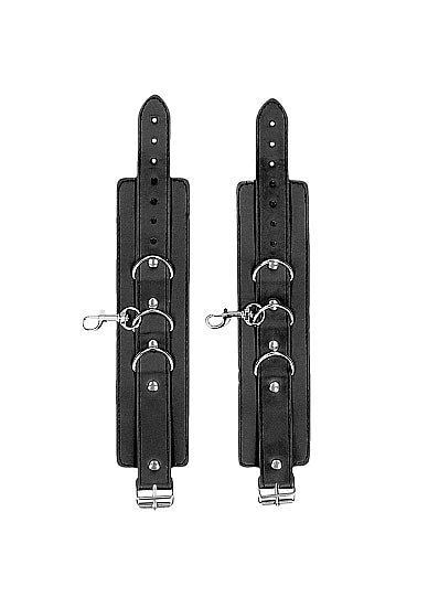 Ouch Bond Leather Collar Cuffs Leash Blk