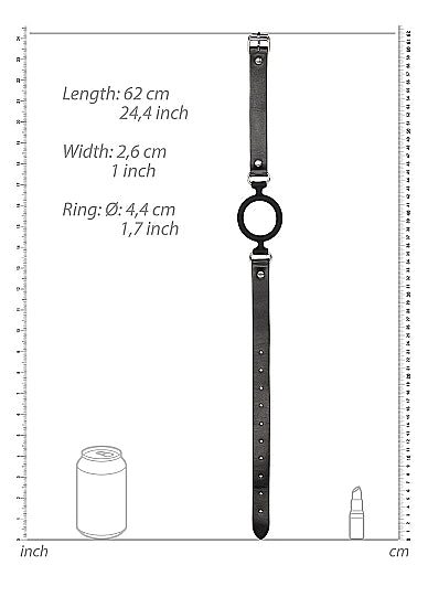 Ouch Silicone Ring Gag Black