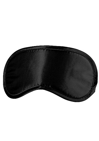 Ouch! Black & White Satin Eye Mask Black