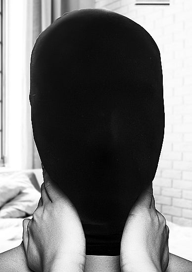 Ouch! Black & White Subjugation Mask Allows Just A Hint Of Light Black