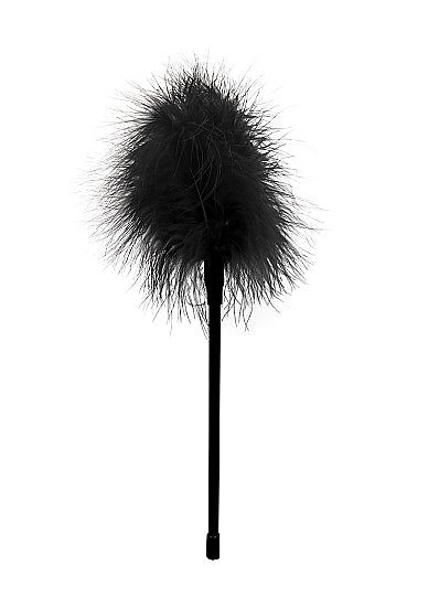Ouch! Black & White Feather Tickler Black