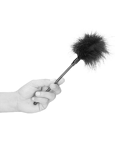 Ouch! Black & White Feather Tickler Black