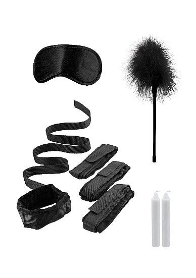 Ouch! Black & White Bed Bindings Restraint Kit Black