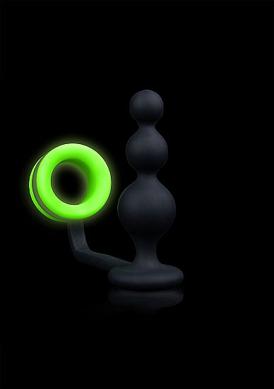 Ouch Beads Butt Plug Cockring Gitd