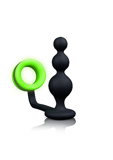 Ouch Beads Butt Plug Cockring Gitd